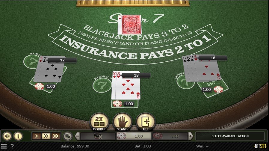 Betsoft Super 7 Blackjack