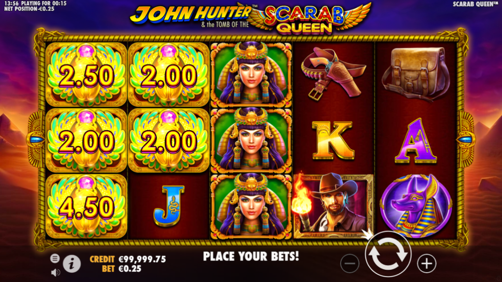 John Hunter and the Tomb of Scarab Queen Slot