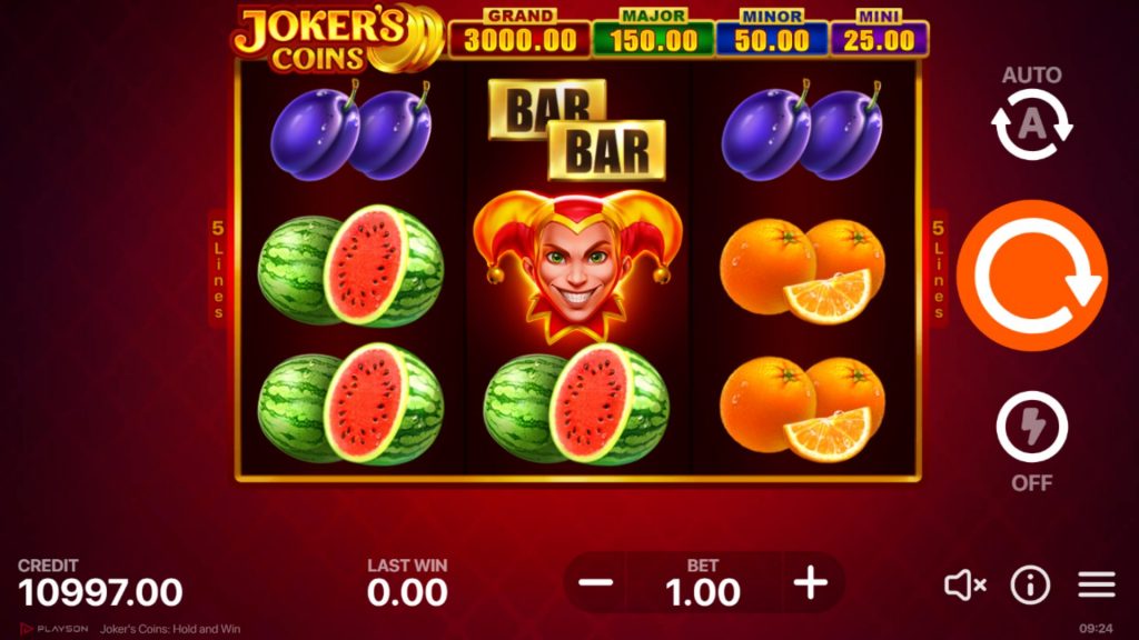 Joker's Coins: Hold & Win Slot