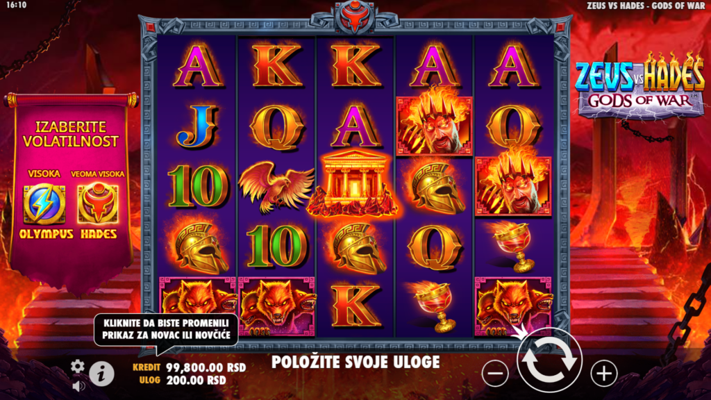 Zeus vs Hades: Gods of War Slot