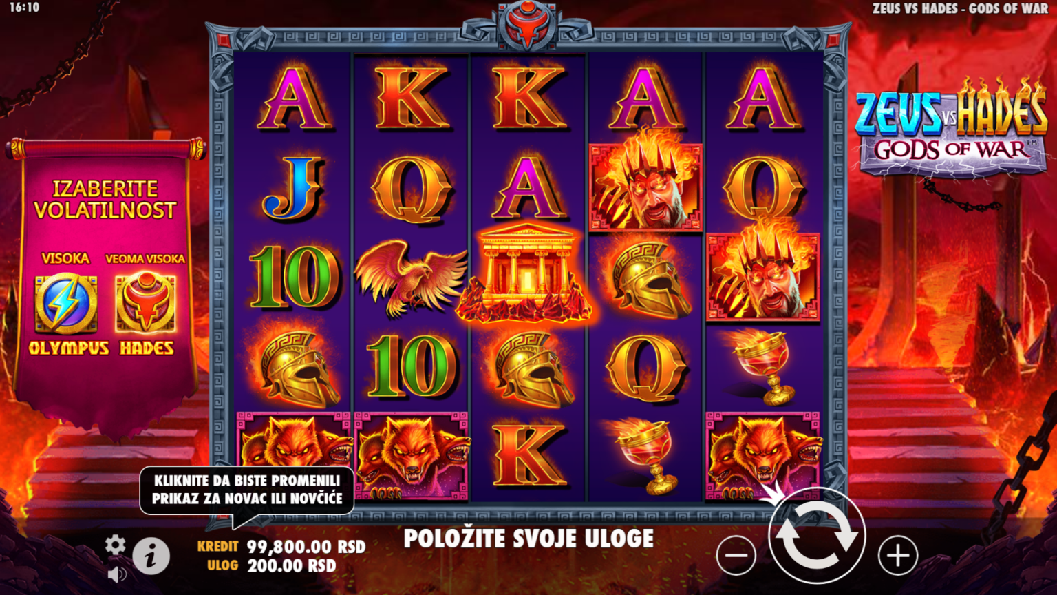 Zeus vs Hades - Gods of War - Slot Vockice Zeus vs Hades - Gods of War
