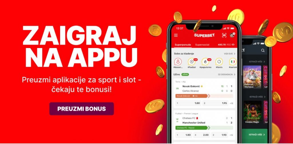 Superbet Kazino bonus za upotrebu aplikacije