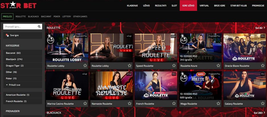 Starbet Live Casino 