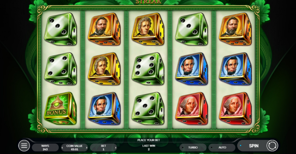 Cash Streak Dice Slot