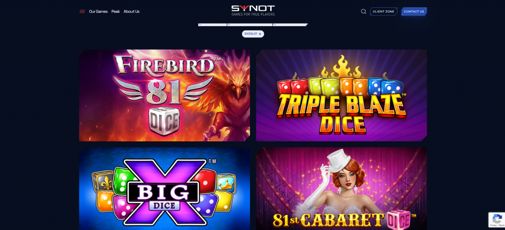 SYNOT Dice slot games