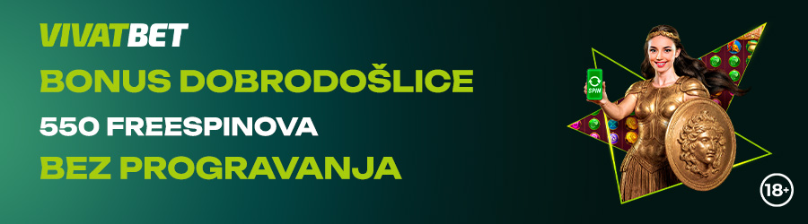 Vivabet paket dobrodošlice za kazino