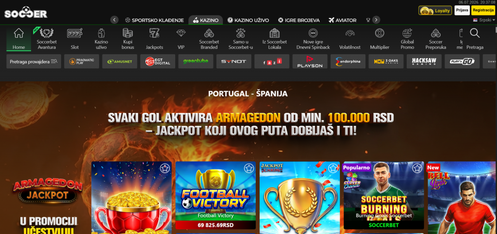 Soccerbet kazino ponuda igara
